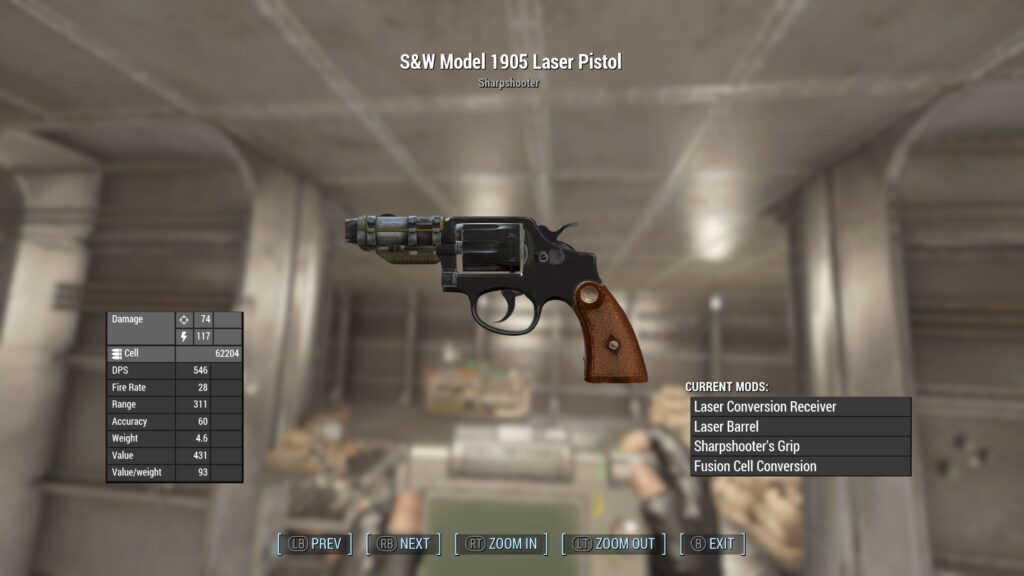 Smith and Wesson Model 1905 Revolver Fallout 4