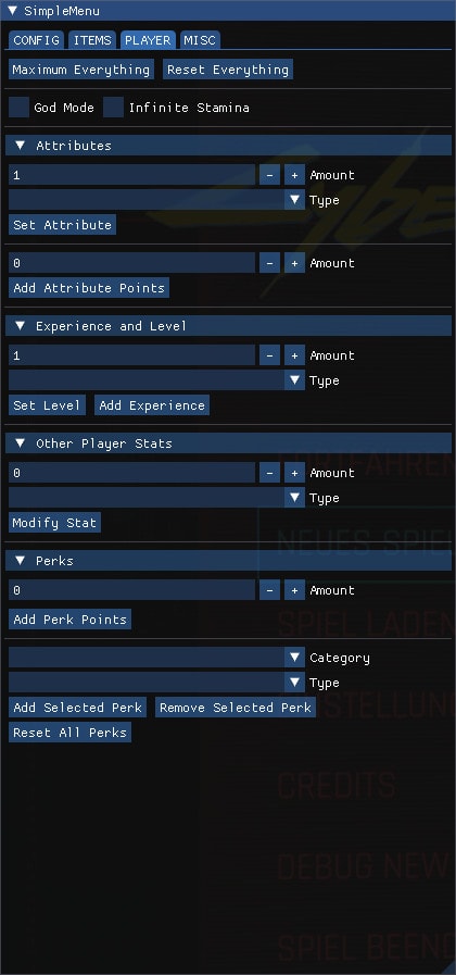 Simple Menu In Game UI Including Hotkeys Cyberpunk 2077 Nowmods   Simple Menu An In Game UI Including Hotkeys 05 