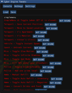 Simple Menu In Game UI Including Hotkeys Cyberpunk 2077   Simple Menu In Game Ui Including Hotkeys Cyberpunk 2077 231x300 