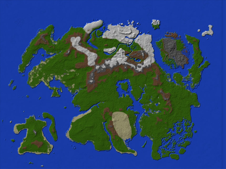 Tamriel the Elder Scrolls Map in Minecraft