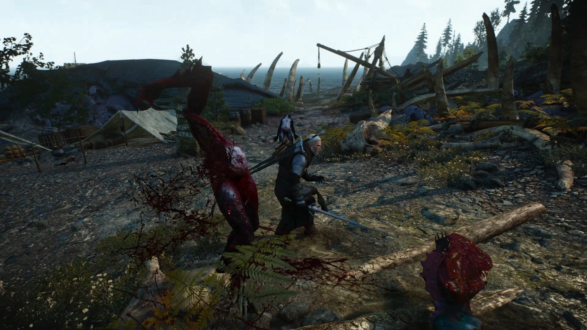 The witcher 3 ultra gore 2 a dismemberment mod фото 2