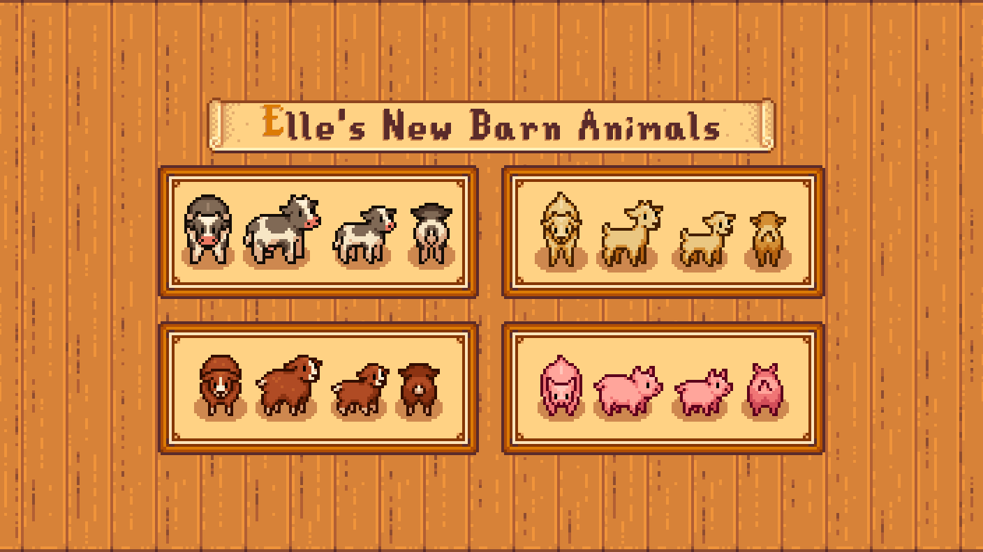 New Barn Animals