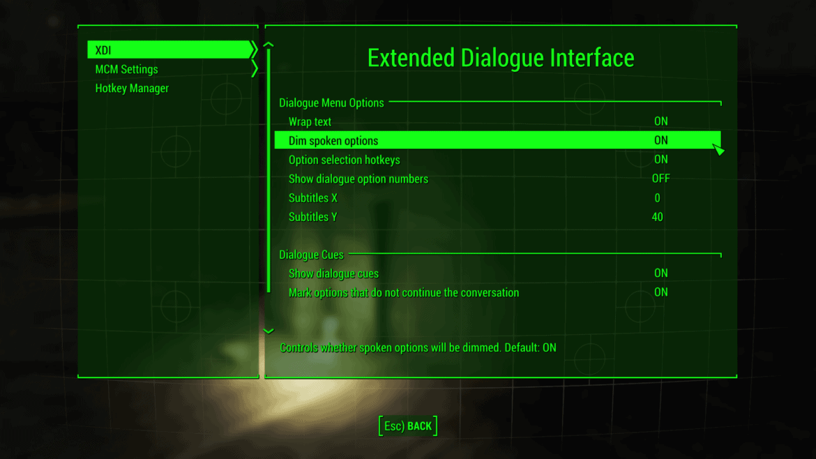 Extended Dialogue Interface