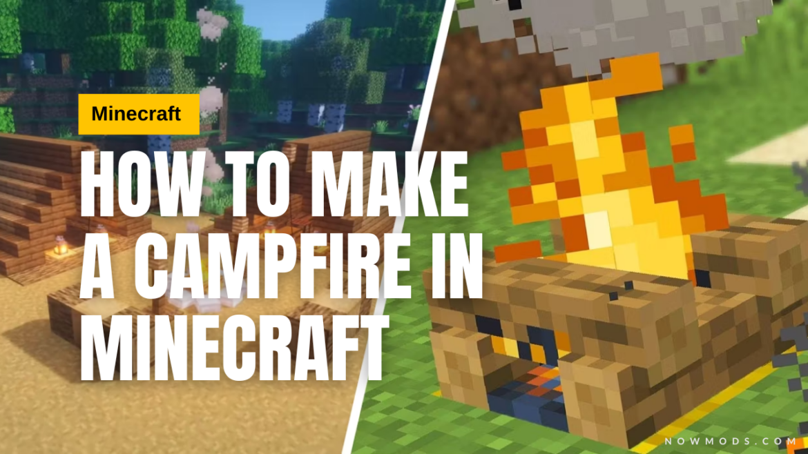 how to make a campfire in minecraft