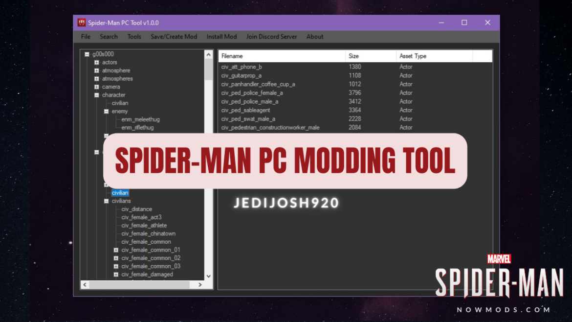 Spider-Man PC Modding Tool